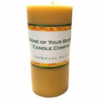 3” x 6.25” Pillar beeswax Candle