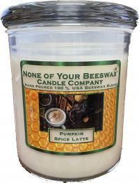 pumpkin spice latte candle container