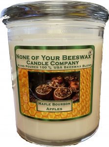 maple bourbon apple candle container