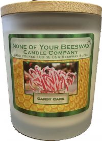 Candy Cane candles container