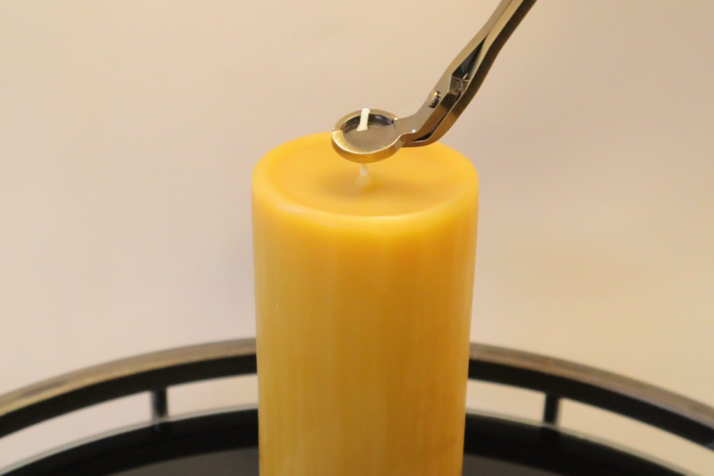 Beeswax Candle Burns