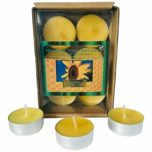 Pure beeswax tealight candles