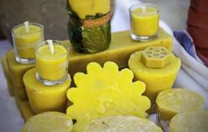 Naturally beeswax candles